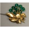 Image 3 : Vintage Immitation Emerald Broach