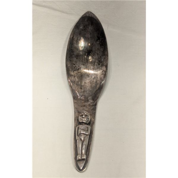 Mayan Sterling? Silver Gravy Spoon