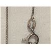 Image 3 : Sterling Silver Womens Chain with Vintage Pendant