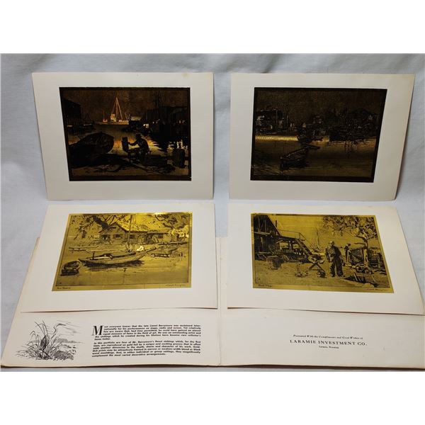 Collectors Portfolio Gold Etch Prints