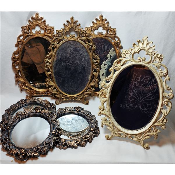 Lot of Vintage Mirrors