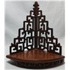 Image 1 : Antique Hardwood Teak? Paduk? Corner Shelf