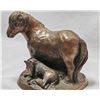 Image 3 : Brass Mule with Calf Statue