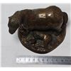 Image 4 : Brass Mule with Calf Statue