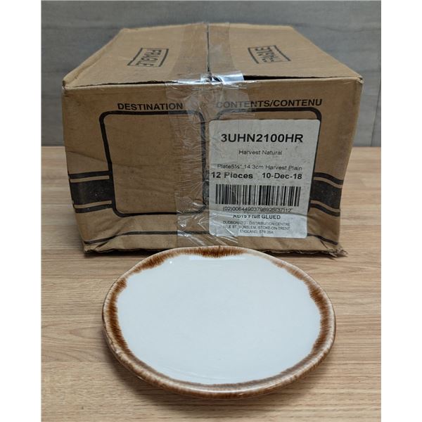 5-1/2" Harvest Natural Plates (14.3cm), Dudson 3UHN2100HR - Lot of 12 (1 Case)
