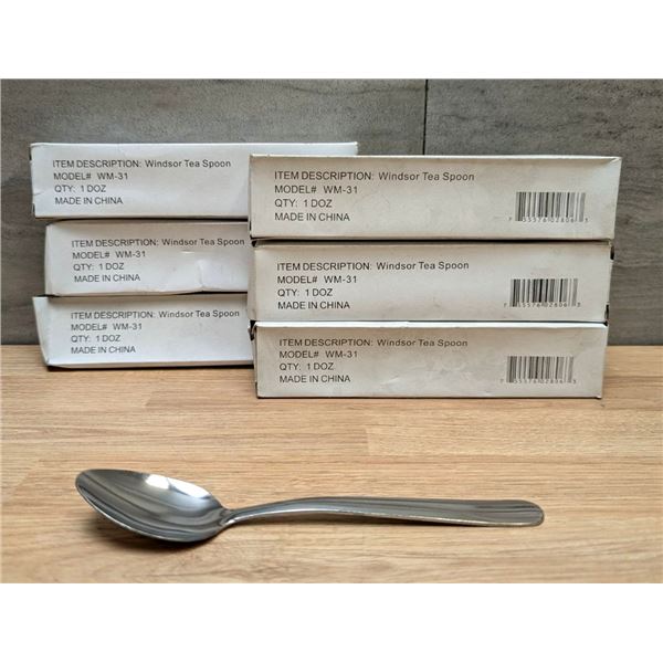 Update Windsor 6" Tea Spoons - Lot of 72 (6 Boxes)