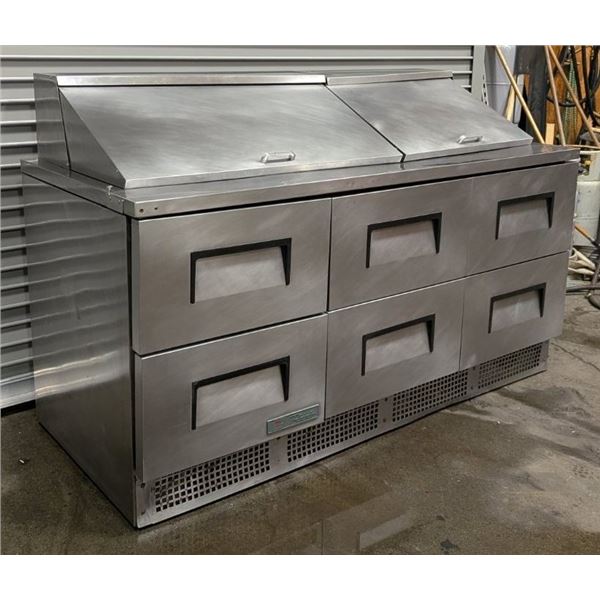 True TFP-72-30M-D-6 72" Six Drawer Refrigerated Salad/Sandwich Prep Table