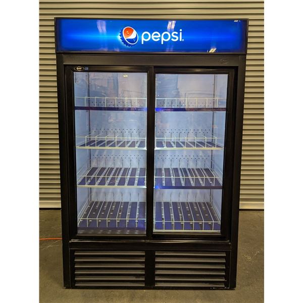 QBD CD45S 52" Double Sliding Door Glass Cooler