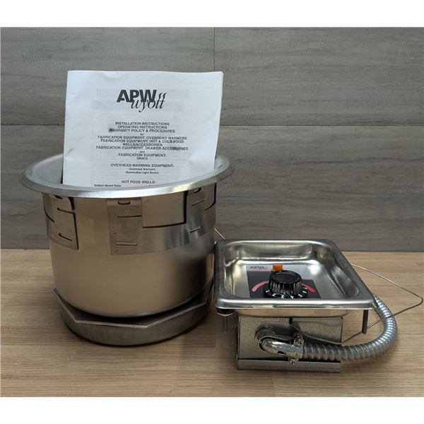 APW Wyott SM-50-7D 7qt Uninsulated Drop-In Round Soup Well