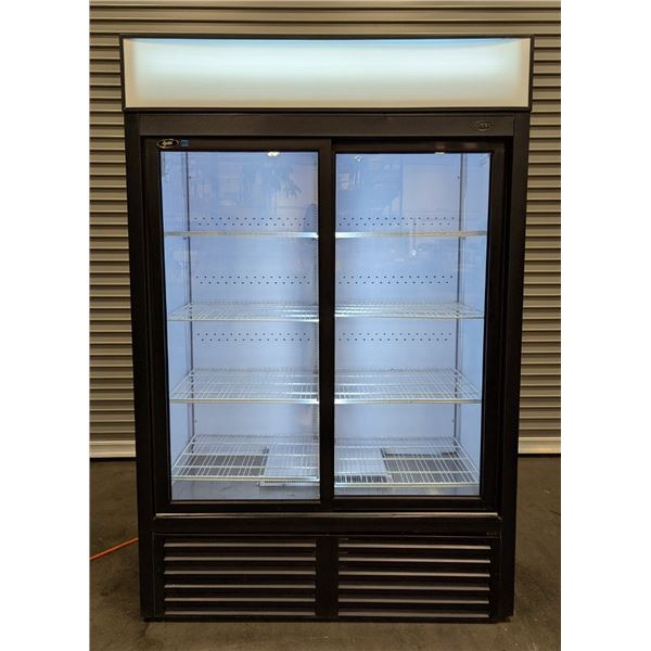 QBD CD45S 52" Double Sliding Door Glass Cooler