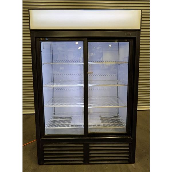 QBD CD45S 52" Double Sliding Door Glass Cooler