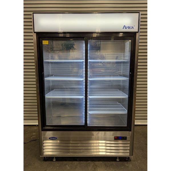 Atosa MCF8709GR 54" Double Sliding Door Glass Cooler