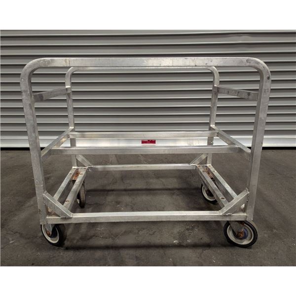 20-1/2" x 30-1/2" Aluminum Bus Bin/Lug Box Cart