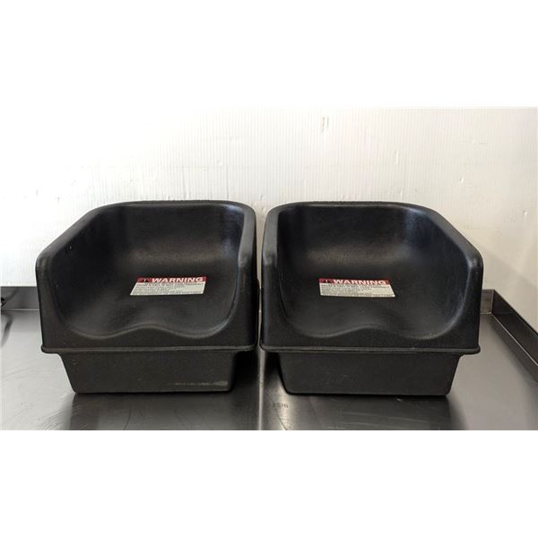 Cambro 100B Black Single Height Booster Seats - Lot of 2