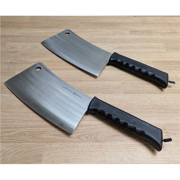 9" Heavyweight Cleavers, Omcan 10551 - Lot of 2