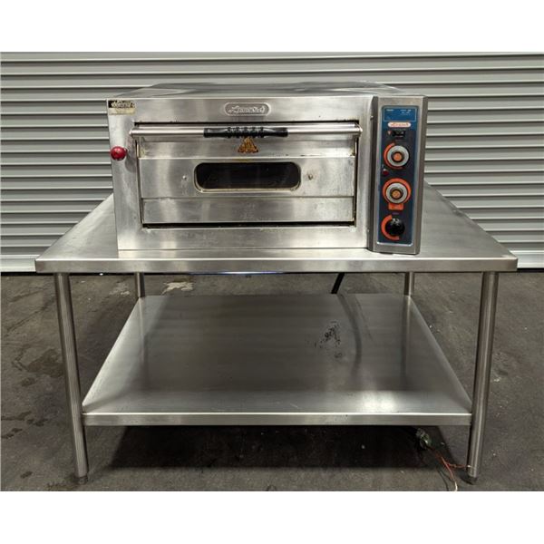 Leego RN-2109E Electric Baking Oven, Iron Bottom w/Stand