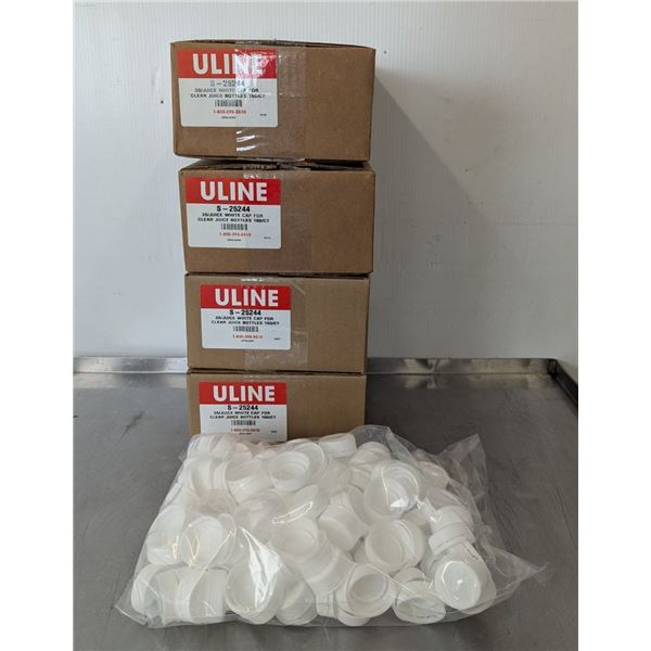 Uline S-25244 38/Juice Caps For Clear Juice Bottles - Lot of 600 (4 Cases) | KB2/FtG