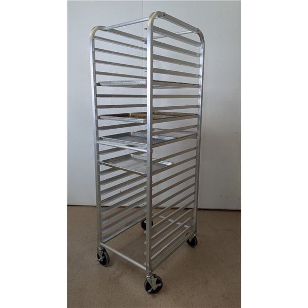 Omcan 20 Tier Aluminum Bun Pan Rack w/7 Half Pans | KB3