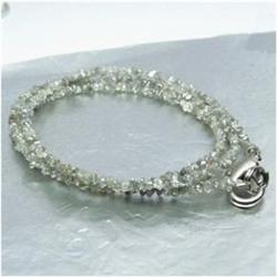 23.66ct Natural White Diamond Necklace Uncut  (JEW-1707)