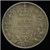 Image 2 : 1890 British Silver Six Pence High Grade (COI-6785)