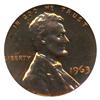 Image 1 : 1963 PROOF Lincoln Cent Coin Graded PR67 DCAM Red (COI-4256)