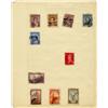 Image 1 : 1930s/50s Argentina Hand Made Stamp Collection Album Page 10 Pieces (STM-0285)