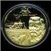 Image 1 : .75oz Franklin Mint PR70 DCAM 24k plated Sterling Silver Round History of the American Presidency U.