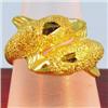 Image 2 : 23k Solid Yellow Gold Dolphin Ring 7.7 grams (JEW-1430)