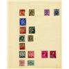 Image 1 : 1910s/40s Belgium Hand Made Stamp Collection Album Page 16 Pieces (STM-0287)