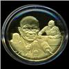 Image 1 : .75oz Franklin Mint PR70 DCAM 24k plated Sterling Silver Round History of the American Presidency D.