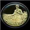 Image 1 : .75oz Franklin Mint PR70 DCAM 24k plated Sterling Silver Round History of the American Presidency A.