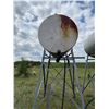 Image 3 : Cylindrical metal fuel  tank mounted on a metal stand, suitable for fuel or 