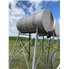 Image 5 : Cylindrical metal fuel  tank mounted on a metal stand, suitable for fuel or 