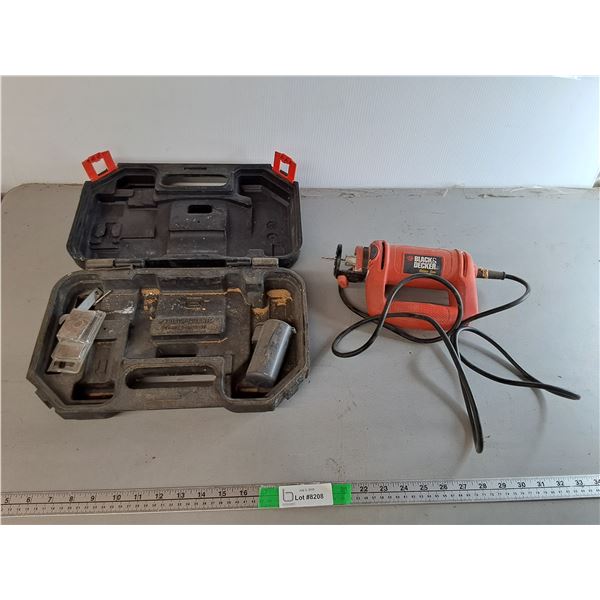 Black & Decker Rotary Saw- Powers On & Case