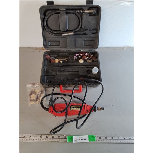 King Canada Variable Speed Rotary Tool Kit- Powers On