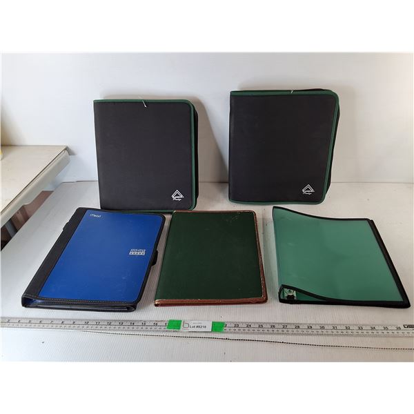 (5) Binders/Portfolios