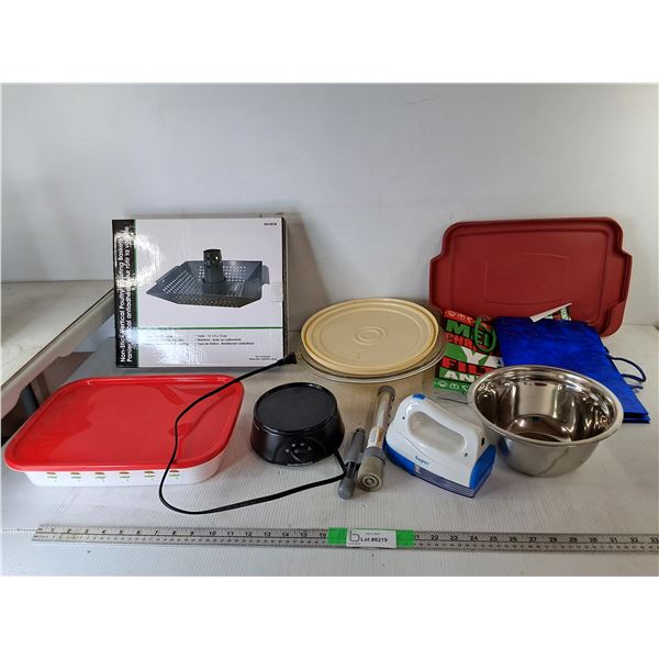 Poultry Roasting Basket, Dog Bowl, Hamilton Beach Slow Cooker- As Is, Misc.
