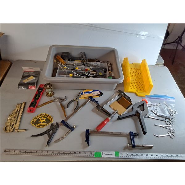 L.A. County Sheriff Badge, Pliers, F Clamps, Misc. Can't Ship