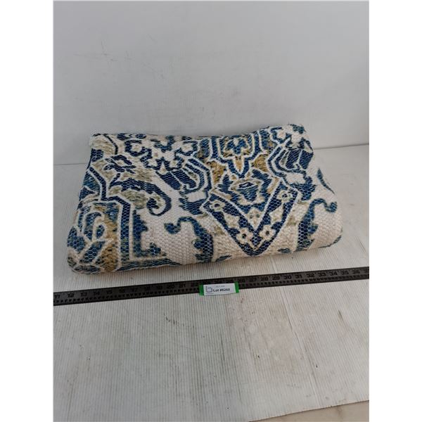 Blue/Gold/Green Area Rug - 90" x 60" Approx
