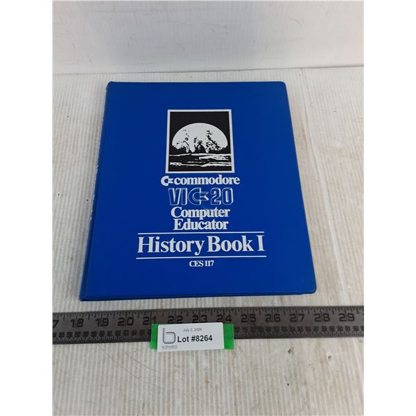 Commodore VIC20 "History Book 1" Cassettes
