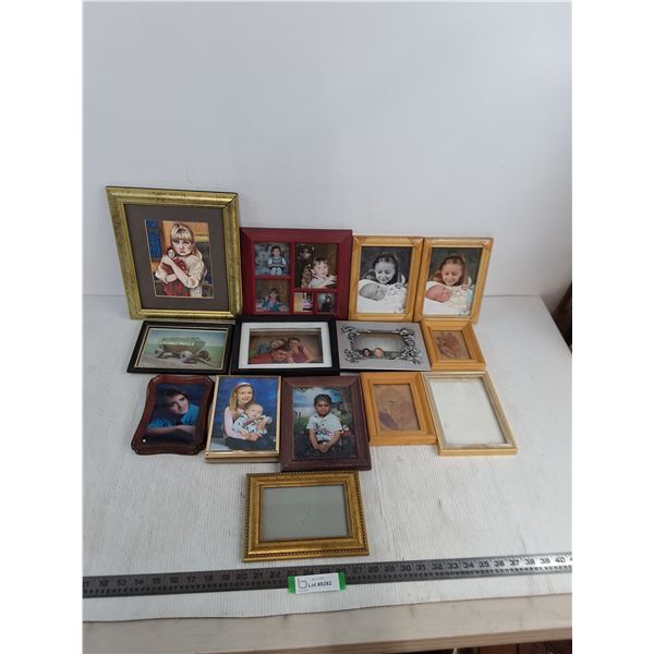 (14) Assorted Picture Frames - Largest 10" x 12" - Cannot Ship