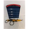 Image 2 : Small Parts Shop Storage Cabinet - 17x13x4", Flourescent Trouble Light - Tested
