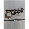 Image 1 : Bobblehead Hockey Ornaments, Metal Diploma Frame, Belt, Misc.