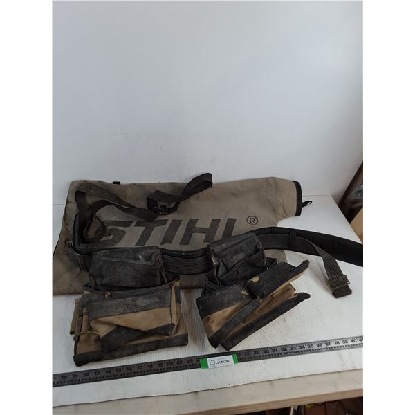 Stihl Lawn Vacuum Bag, Dual Tool Pouch Belt