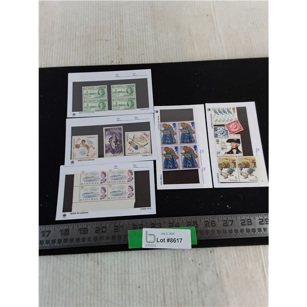 Assortment of International Postage Stamps