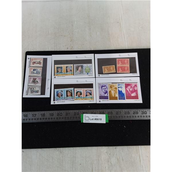 Assortment of International Postage Stamps