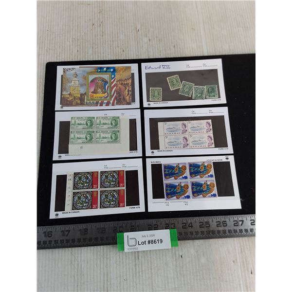 Assortment of International Postage Stamps