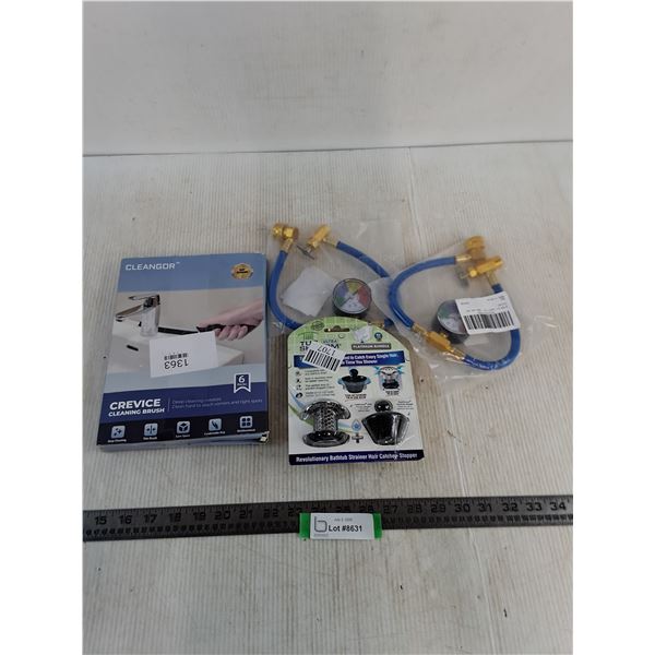 Sealed Items - Crevice Cleaning Brush, Drain Plugs, AC Pressure Gauges