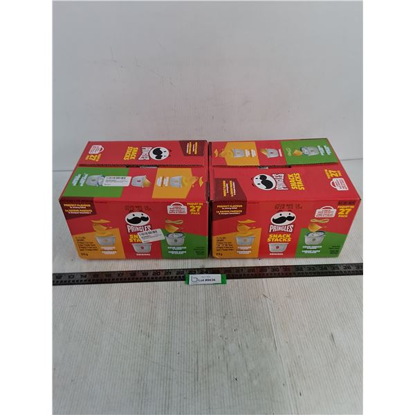 (2) Sealed 27-Pack Boxes of Pringles Snack Chips - Expiry 03/2026