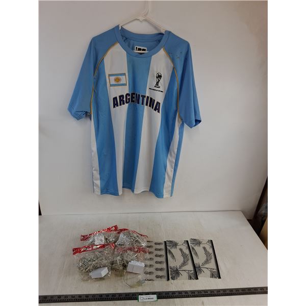 XL Argentina Soccer Shirt, String Lights, Pencil Cases